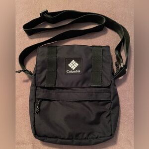 Columbia Black Durable Nylon crossbody bag- women or men *see description*